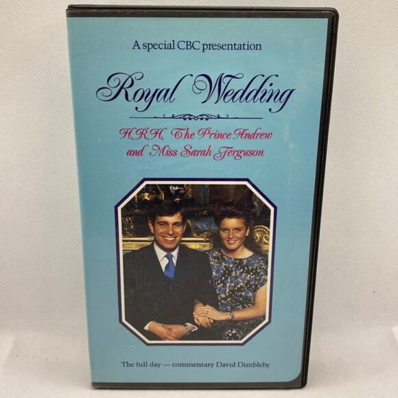 Royal Wedding H.R.H. The Prince Andrew and Miss Sarah Ferguson VHS Video CBC - Picture 1 of 7